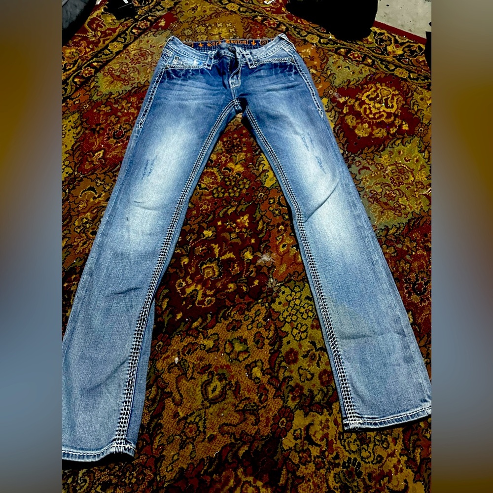 27 rock revival jeans, Lilly straight leg women